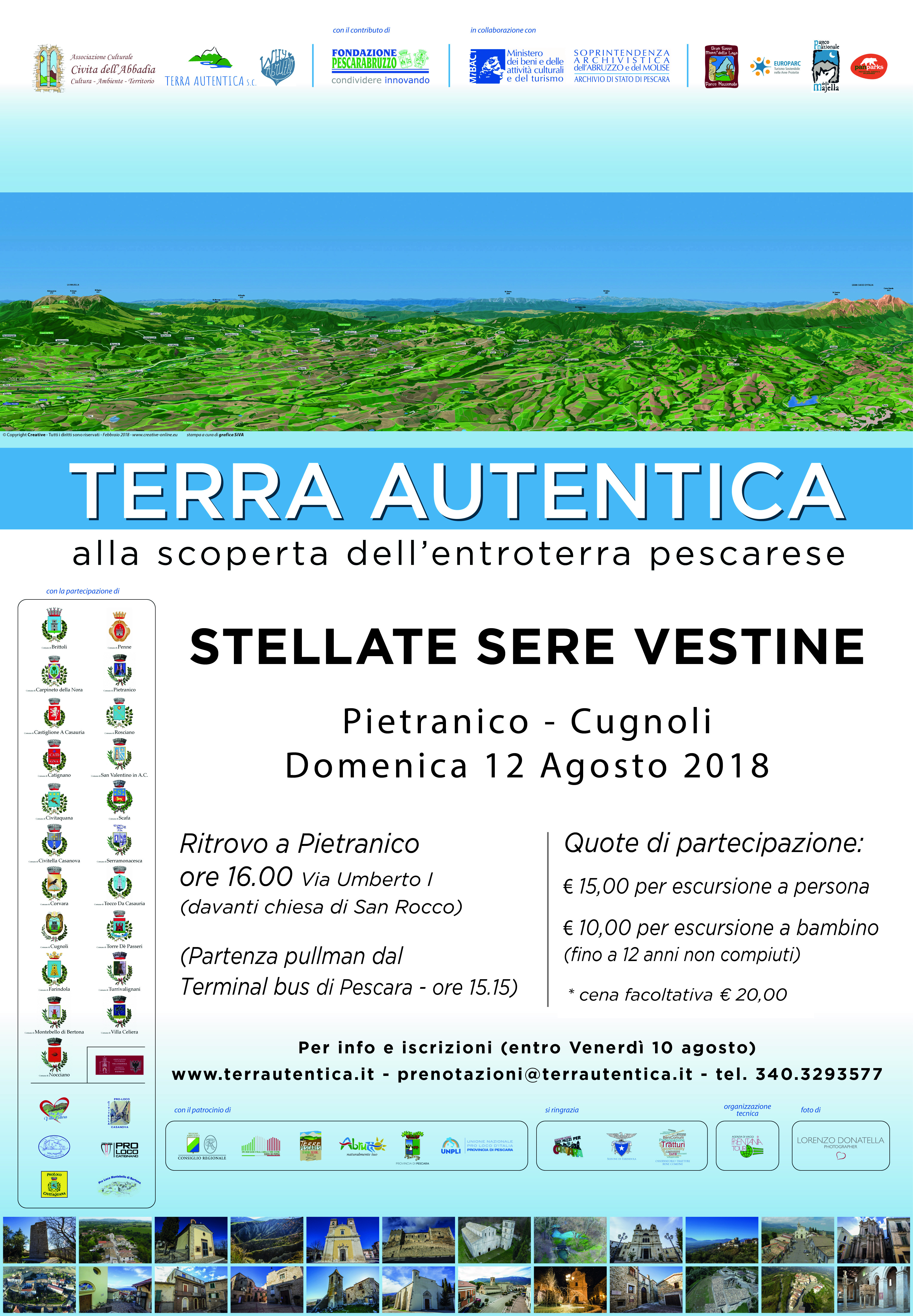 Stellate sere vestine - 12 agosto 2018